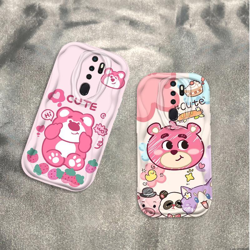 Thích hợp cho OPPO A9 2020 A5 2020 3D Cầm Tay Mềm TPU Lotso Gấu Nữ Vỏ Điện Thoại Chống Sốc