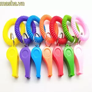 5 Chiếc Trọng Tài Thể Thao Còi, Có Dây Nhựa Mùa Xuân Dây Còi, Chất Lượng Cao Trẻ Em DIY Đồ Chơi Huấn Luyện Trường Bóng Đá Dụng Cụ