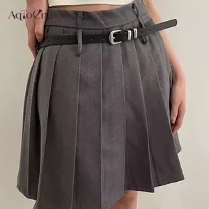 AqToCna Thắt Lưng Mỏng Đơn Giản Thời Trang Cho Nữ Bé Gái Tối Giản Màu Trơn Đa Năng Thắt Lưng Hợp Kim Sáng Tạo Bule Trang Trí Thắt Lưng AqToCna