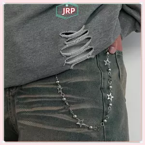 JRP Vintage Cá Tính Goth Punk Nhện Eo Dây Xích Nam Punk Quần Jean Dây Xích Hip Hop Vũ Công Quần Trang Trí Dây Chuyền Quà Tặng JRP