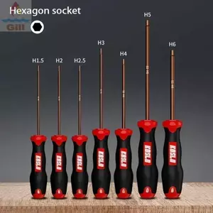 Cờ lê lục giác GILL, Tua vít lục giác lục giác lục giác bên trong H2.5 / 4mm, Dụng cụ sửa chữa chân thẳng có chiều dài mở rộng