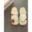 Thích Hợp Cho Cá Crocs Ballet Lỗ Đen Giày Giày Phụ Kiện Hoa Ngọc Trai Mèo Hoa Trang Trí Cảm Giác Cao Cấp