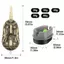 Bộ nạp phương pháp PYCOU, 20g / 30g / 40g / 50g / 60g Máy phóng mồi kiểu lồng, Khuôn tốc độ cao Bao gồm Bộ nạp cá chép loại trọng lượng chì Câu cá chép