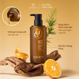 Bộ Dầu Gội Và Kem Nách UILICY 300ml+30g Không Silicone, Kiềm Dầu, Mọc Tóc, Làm Sáng Vùng Nách, Giảm Thâm Sạm Đều Màu Da