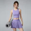 Áo Vest Màu Trơn Xếp Ly Váy Phù Hợp Với Tennis Cầu Lông Thể Thao Thể Dục Giải Trí Nhanh Khô Yoga Mặc Phù Hợp Với