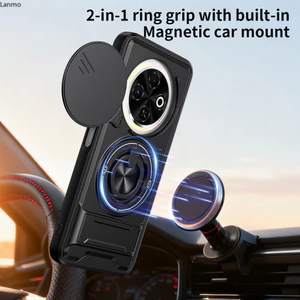 Vỏ Cho Tecno Spark 30C Ốp Lưng Tecno Spark 30C 4G Vỏ Magsafe Từ Gấp Giá Đỡ Giáp Quân Sự Vỏ Bảo Vệ Camera