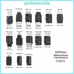 GODD USB sang Micro USB Mini USB Adapter Chuyển Đổi USB Nam Nữ Chuyển Đổi 480Mbpsfor Điện Thoại Máy Tính Bảng Sạc Adapt