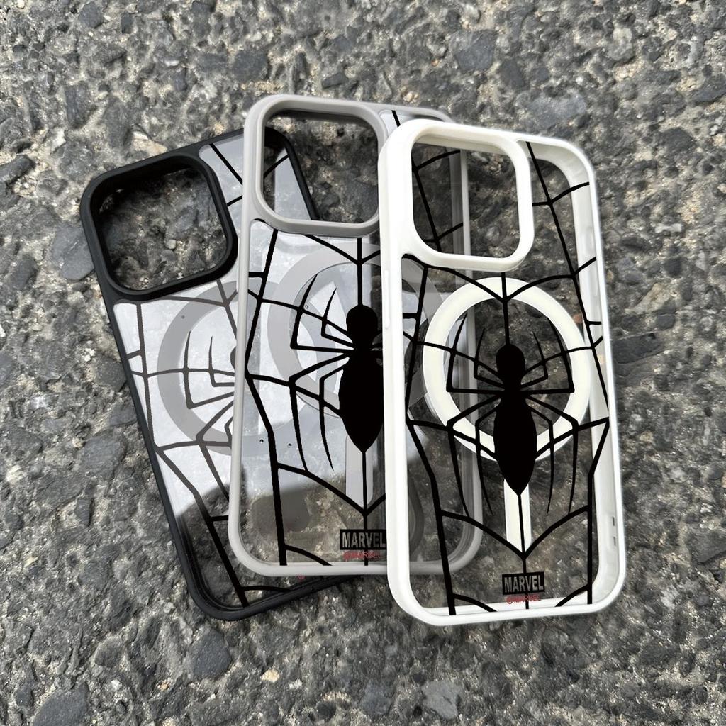 Ốp lưng iPhone 16/15/14/13 Nhện Đen Phong Cách Đen Độc Đáo Chống Rơi