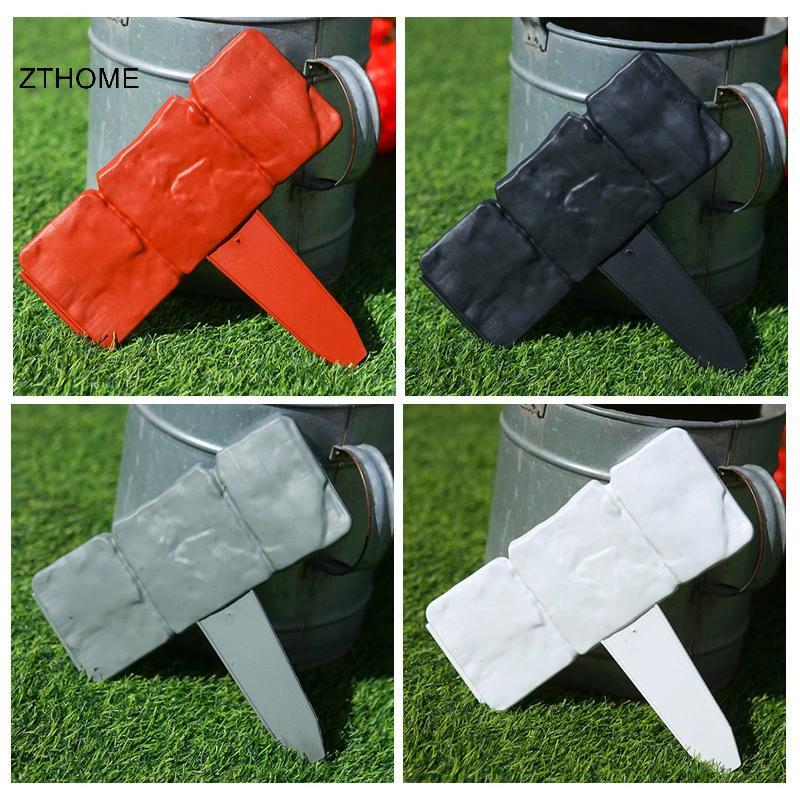 ZTHOME 10 Chiếc Hàng Rào Sân Vườn Giả Đá Vật Hỗ Trợ Cổ Phần Ngoài Trời Viền Trang Trí Biên Giới DIY Bãi Cỏ Cảnh Quan Hàng Rào Thực Vật HOT