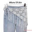 Thắt lưng thắt lưng tua rua dành cho nữ Bohemian Móc hông Khăn quàng cổ quấn che lưng Rave Thắt lưng