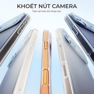 Ốp Lưng Siêu Mỏng Nhám Mờ cho iPhone 17 Pro Max Không Bám Vân Tay