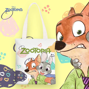 Crazy Animal City Hoạt Hình Dễ Thương Trẻ Em Túi Vải Túi Đeo Vai Trường Trung Học Cơ Sở Học Sinh Tiểu Học Lớp Tay