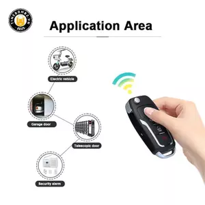 {TB & Bag} Chìa khóa điều khiển từ xa ô tô 433 MHz Điện thông minh Thay thế cửa nhà để xe nhân bản Sao chép từ xa 4 Channe.