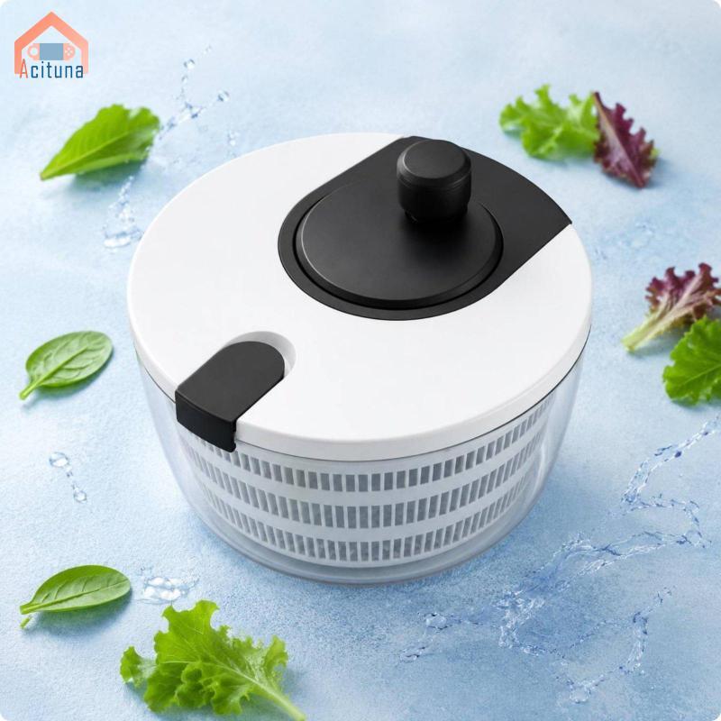 Hướng dẫn sử dụng Máy quay rau củ Vận hành bằng tay Máy sấy Salad Máy lọc rau củ Giỏ thoát nước nhà bếp để cắt Prep