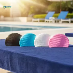 Mũ bơi silicon dành cho người lớn và thanh thiếu niên có tai nhà thơ Mũ chống nước siêu bền để tập luyện và bơi lội mới