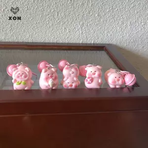 Hoạt Hình Dễ Thương Hình Chú Heo Nhỏ Mặt Dây Chuyền Móc Khóa Túi Thời Trang Treo Đồ Trang Trí Mới Lạ Sáng Tạo Bapa Phụ Kiện Trang Trí Quà Tặng [Mina]