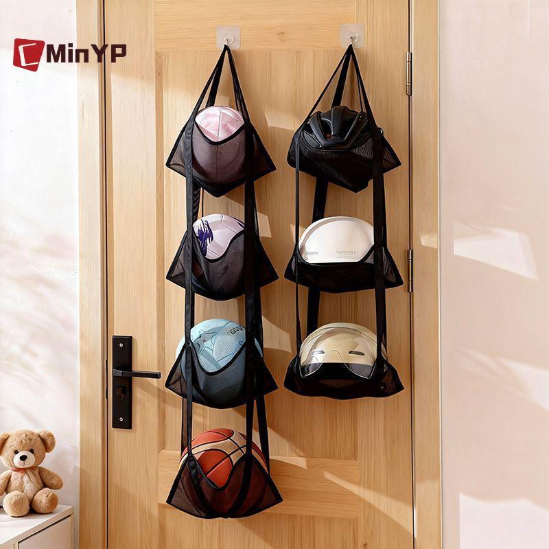 Túi đựng bóng rổ lưới CMinYP 3 nhà thơ treo tường tổ chức để truy cập Qui trong phòng tập thể dục Trường học Vinh quang