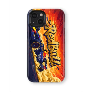 F1 Racing Graffiti Style Thích hợp cho iPhone 17ProMax 16Pro 15 11 12 13 14 xs XR 17Air Vỏ bảo vệ hai lớp chống sốc Vỏ điện thoại