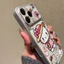 Ốp lưng iPhone họa tiết Hello Kitty màu hồng Bảo vệ camera da mềm cao cấp - iPhone 11/12/13/14/15/16/17/Plus/Air/Pro/Max
