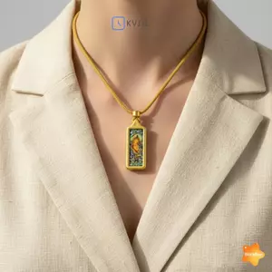 Mạ vàng Tara Thangka Nelace thiêng liêng để tăng trưởng và bảo vệ tâm linh mới