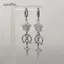AqToCna Gothic Vintage Gai Chữ Thập Bông Tai Nữ Thời Trang Thoáng Mát Punk Ro Đảng Phụ Kiện Trang Sức Quà Tặng AqToCna