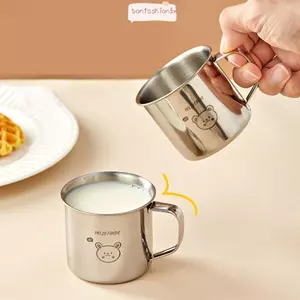 Cốc sữa trà ITRUMPET, Dã ngoại ngoài trời có tay cầm Cốc nước cho trẻ em, Cốc sữa trẻ em bằng thép không gỉ 304 bền bỉ chống rơi