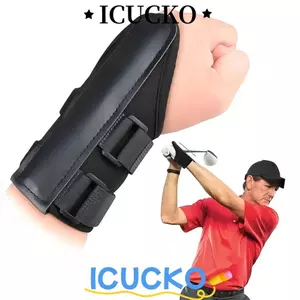 ICUCKO Golf Swing Trainer Aid, Ngăn ngừa cổ tay Flip Arm Angle Corrector Golf Wrist Brace, Hand Position Fixer Standard Post Training Golf Alignment Practice Tool