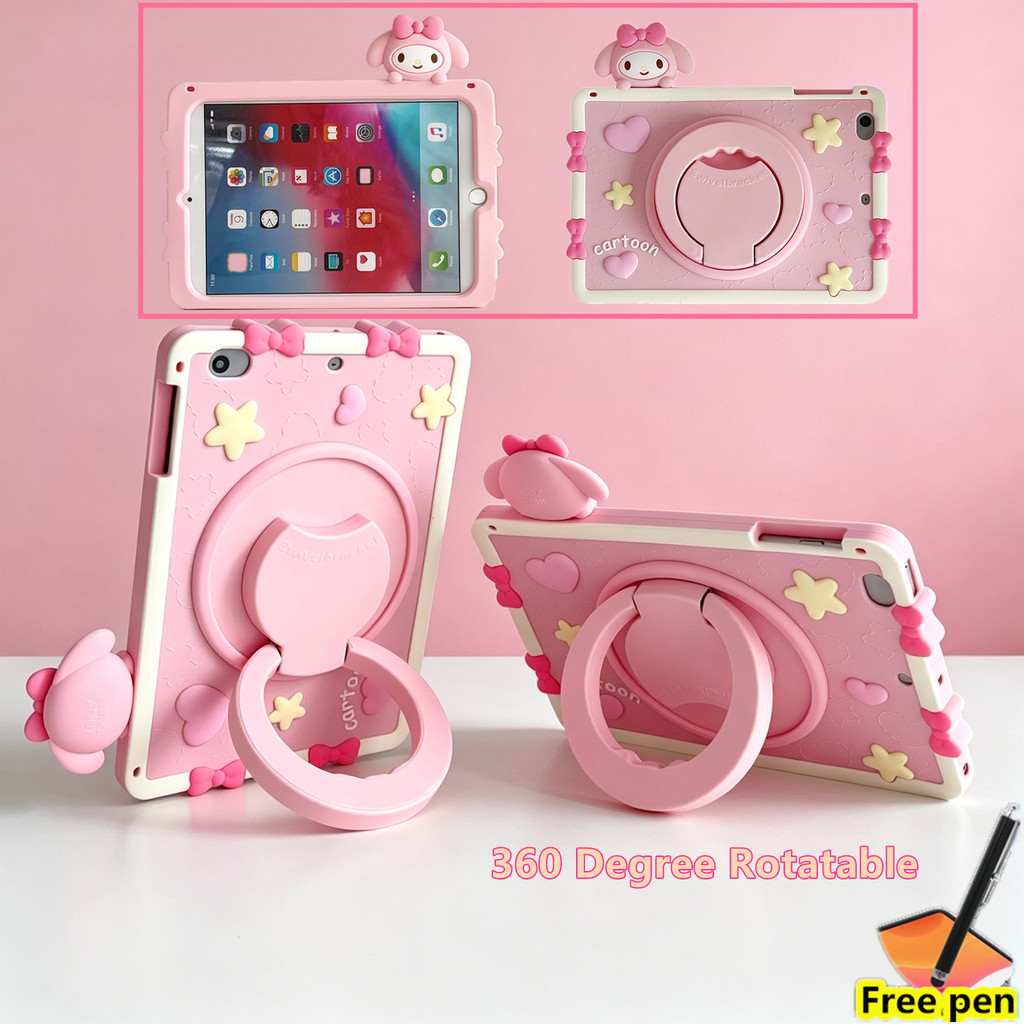Ốp Lưng Cho Honor Pad 20 12.1 Inch 2026 HEY4-W09 / W19 Pad 10 2025 12.1 Inch Xoay 360 Độ An Toàn Trẻ Em Keo Mềm Đứng Chống Sốc Bao Dễ Thương