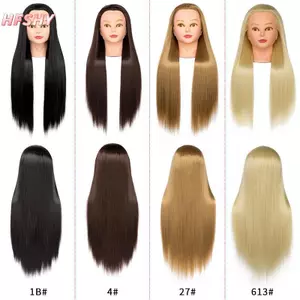 HFSHY Cosmetology Mannequin Head with 24 Inch Hairdresser Training Practice Bện Nhuộm Salon Sử dụng VN