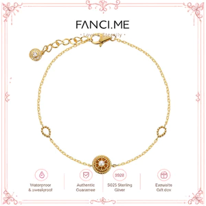Vòng tay mặt dây chuyền vàng FANCIME "Daisy"