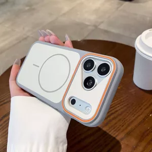 Cửa sổ lớn Thích hợp cho iPhone17promax Vỏ điện thoại từ tính Apple 16 Skin Feel Frosted 15 Vỏ bảo vệ hai màu
