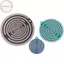 Đĩa năng lượng phân cực Tesla Houdou 3,5-7,6cm Máy dao động đa sóng của Lakhovsky Đa băng tần MWO Tự vật lý Thuốc trang trí Quà tặng VN