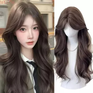 WEETW Tóc Giả Dài Nâu Có Viền, Tóc Tổng Hợp Lớp Sóng Lớn Xoăn Kiểu Tóc, Thực Tế Toupee Thời Trang Tự Nhiên Cosplay Halloween Tóc Giả Sử Dụng Hàng Ngày