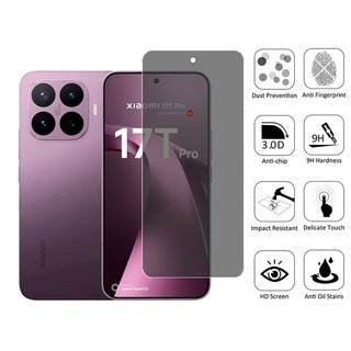 Xiaomi 17T Pro 1-2 Chiếc Kính Cường Lực Chống Gián Điệp Bảo Vệ Màn Hình Riêng Tư Cho Xiaomi 15T 14T Pro 5G Bảo Vệ Flim