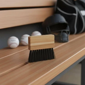 Bàn chải Umpire Tay cầm bằng gỗ cầm tay Bàn chải đĩa Thiết bị thể thao Làm sạch nhanh Dễ dàng giữ cho Umpires