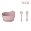 Trẻ Em Bộ Đồ Ăn Bộ Đồ Ăn Cho Bé Silicone Bát Nĩa Thìa Thực Phẩm Cho Bé Bát Ăn Đĩa Ăn Thực Phẩm Silicon Đĩa Ăn Tối