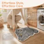Thảm cửa lối vào WANYEDI, Thảm trải sàn hình mèo nhung pha lê Cashmere giả, Trang trí nội thất Cấu hình thấp Dễ dàng làm sạch rào cản sàn mát mẻ Thảm khu vực động vật Thảm phòng khách