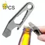Móc khóa titan màu xám Dụng cụ mở nắp chai đa năng Cờ lê di động ngoài trời cho nam cắm trại