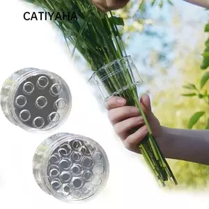 CATIYAHA Giá đỡ thân hình xoắn ốc cho bình, Giá đỡ sắp xếp DIY Giá đỡ thân cây Ikebana xoắn ốc bằng nhựa, Bó hoa trong suốt Dụng cụ sắp xếp hoa Dụng cụ sắp xếp hoa Bó hoa Twister