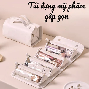 Túi Đựng Mỹ Phẩm Du Lịch Gấp Gọn Có Móc Treo – Hộp Đựng Đồ Cá Nhân Đa Năng, Chống Thấm Nước, Dễ Mang Theo