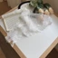Tạp dề tam giác THEGIRL8B, Váy nửa ren hoa Y2K, Khăn quàng cổ thêu bông tai phong cách Hàn Quốc dành cho nữ