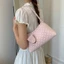 THEGIRL8B Túi đeo nách chấm bi, Túi xách Tote thông thường có khóa kéo công suất lớn, Thiết kế đa năng mờ ngọt ngào Túi đeo vai bằng da PU nhẹ