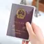 AN.MART Vỏ hộ chiếu trong suốt trên túi đựng tài liệu chống nước Tay bảo vệ hộ chiếu VN