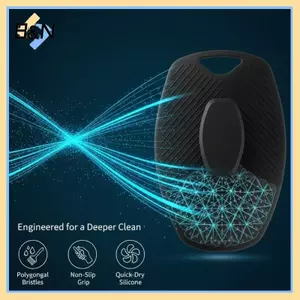 Bàn chải tắm bằng silicon B & N Máy chà sàn cơ thể mềm mại với Massage không đau cho trẻ em và người lớn Dụng cụ thư giãn vòi hoa sen tại nhà.