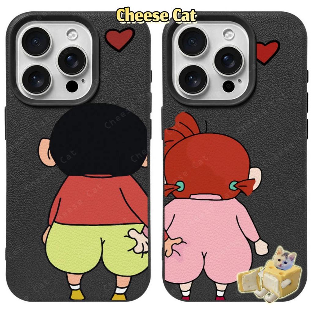 cho shin Ốp điện thoại iPhone hình cặp đôi ngộ nghĩnh cho iPhone 13 14 15 16 17 Pro Max 11 12 Pro Xs Max XR 7Plus