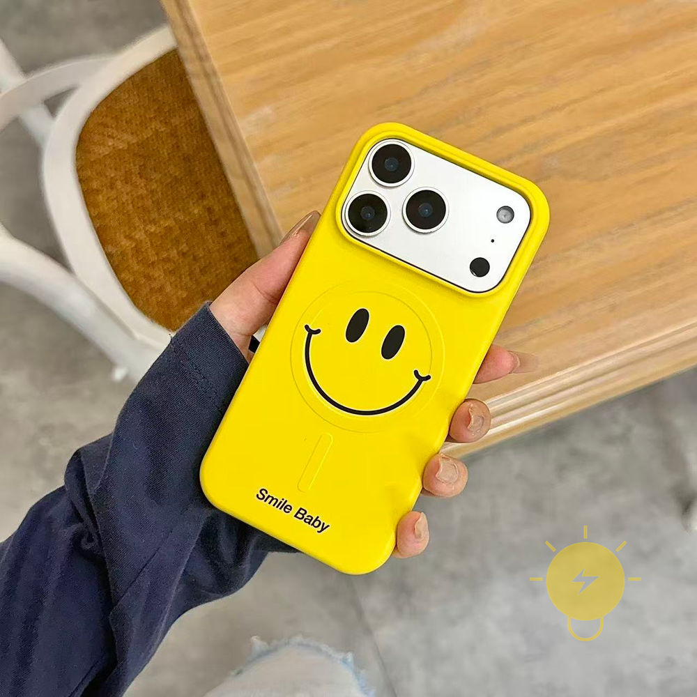 Phone Case For iPhone 17 Pro Max 16 15 PC with Griptok Magnetic Expression Hard Aesthetic Korean Cute
