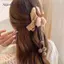 AqToCna Thời Trang Nữ Mềm Mại Sang Trọng Nơ Ngọc Trai sel Tóc Vuốt Kẹp Tóc Thanh Lịch Mũ AqToCna