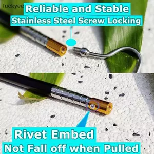 Luckyew Có Thể Mở Rộng Móc Rắn Bò Sát Bắt Sti Cực, Bộ Dụng Cụ Xử Lý Rắn Cho Lục Lạc Python Loại Bỏ Đầu Đồng Bắt TQ
