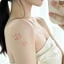 Mới 10 tờ Nhiệt Độ Kích Hoạt Mèo Paw Hình Xăm Đáng Yêu Nhiệt Màu Dán Đổi Màu Với Nhiệt Cơ Thể