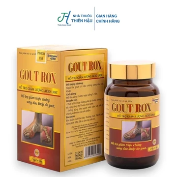 Viên Uống Gout Rox Hỗ Trợ Giảm Axit Uric & Sưng Đau Khớp Do Gút Hộp 50 Viên - Nhà Thuốc Thiên Hậu